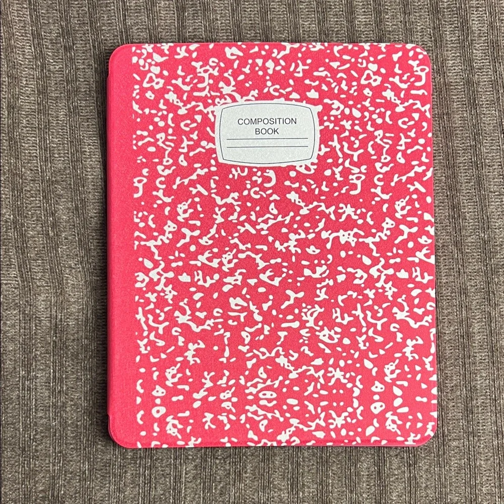 4th/5th gen iPad cover Red and White Composition Book